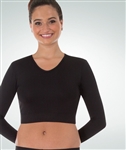 Body Wrappers Adult Long Sleeve V-Neck Midriff