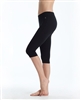 Danskin Women's Wide-Waistband Crop Legging including Plus Size - You Go Girl Dancewear