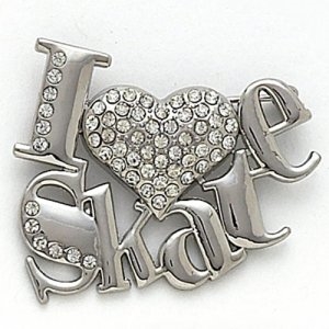 Dasha I Love Skate Pin