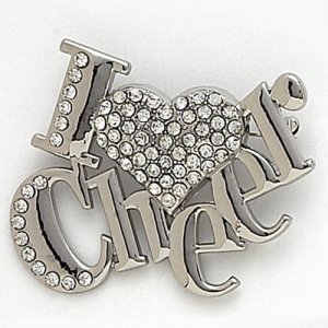 Dasha I Love Cheer Pin