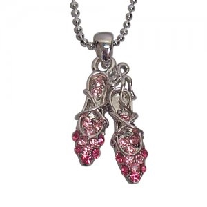 Dasha Ballet Slipper with Stones Necklace