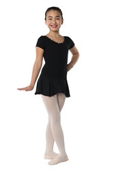 Danshuz Short Sleeve Rhinestone Dress - You Go Girl Dancewear