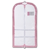 Danshuz Clear Competition Garment Bag with Pink Trim - You Go Girl Dancewear