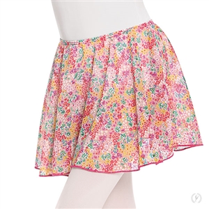 Eurotard Child Flirty Floral Pull-On Dance Skirt - You Go Girl Dancewear!