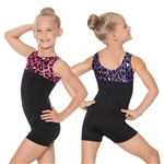 Eurotard Child Luxe Leopard Gymnastics Biketard - You Go Girl Dancewear!