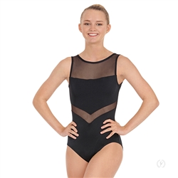 Eurotard Adult High Neck Mesh Tank Leotard