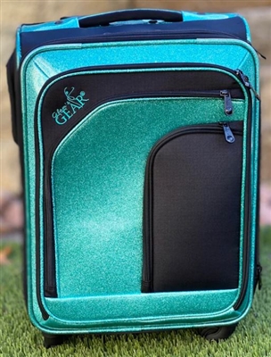 Glam'r Gear Sparkle Teal Solo Carry-on Rolling Duffle - Sparkle Blue