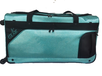 Glam'r Gear Standard Changing Station with Curtain - Teal Sparkle