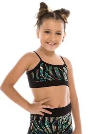 Idea Kids Zebra Bandeau Sequin Cami Top