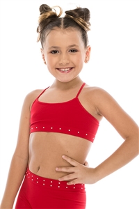 Idea Kids Low Lead Rhinestone Bandeau Cami Top