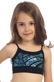 Idea Kids Crackle Sequin Bandeau Cami Top