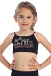 Idea Kids Love Dance Stud Sequin Bra Cami