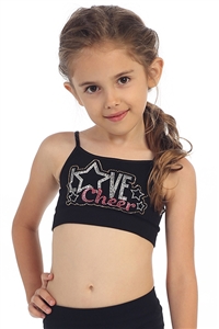 Idea Kids Love Cheer Star Stud Bra Cami