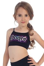 Idea Kids Dance Sequin Bra Cami