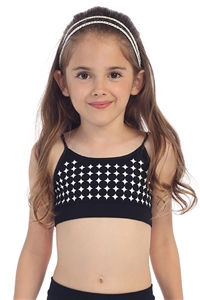 Idea Kids Diamond Circle Seamless Pattern Bandeau Cami