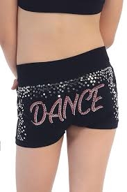 Idea Kids Dance Stud & Sequin Boy Shorts