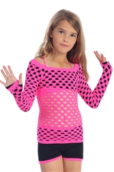 Girls Basic Fishnet Top - You Go Girl Dancewear