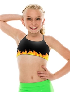 KIDS Fire DANCE CAMI BRA TOP - You Go Girl Dancewear