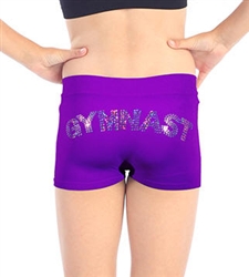 Sequined "GYMNAST" Shorts