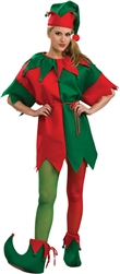 Adult Elf Red and Green Tights -  You Go Girl Dancewear