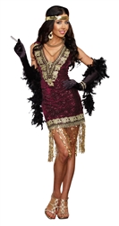 Adult Sophisticated Lady Sequin Costume Dress -  You Go Girl Dancewear