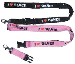 I Love Dance Lanyard Keychain - You Go Girl Dancewear