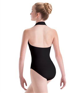 Motionwear Adult Long Torso Overlay Halter Leotard