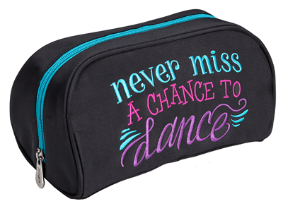 Sassi Designs NMC-60 Never Miss A Chance to Dance Cosmetic Bag - You Go Girl Dancewear