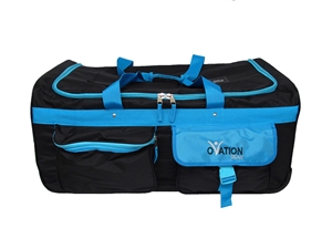 Ovation gear Medium Black & Turquoise Performance Dance Bag with Rack with USB port - Original