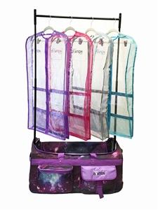 Ovation See Thru Gusseted Competition Garment Bag with Mesh Trim - You Go Girl Dancewear