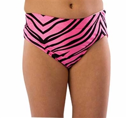 Pizzazz Girls' Cheer Animal Print Brief - You Go Girl Dancewear