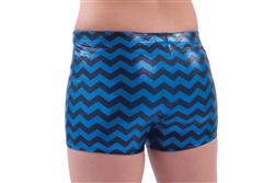 Pizzazz Adult Chevron Metallic Boy Cut Dance Brief - You Go Girl Dancewear