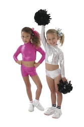 Pizzazz Child Body Basics Metallic Crop Top - 7600M - You Go Girl Dancewear