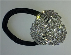 Rhinestone Ponytail Holder - Swirl - You Go Girl Dancewear