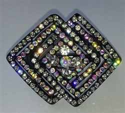 Rhinestone Ponytail Holder - Geometric - You Go Girl Dancewear