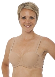 "Cleary Hooked" Padded Molded Cups w/ Clear Back Band and Straps - You Go Girl Dancewear