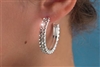 Rhinestone Earring Two Row Hoop - You Go Girl Dancewear