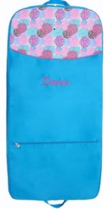Sassi Designs BLM-04 Blooms Garment Bag with embroidered "Dance" and screen printed design