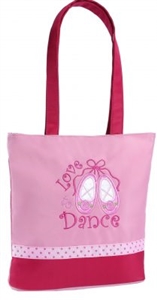 Sassi Designs L2D-01PK Love 2 Dance PINK small tot; ribbon trim & embroidered applique