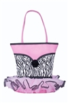 Sassi Designs NOR-03 Tutu Tote - Small Tote With Zebra Print