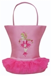 Sassi Designs NOR-06 Tutu Tote - Small Tote With Embroidered Dancer