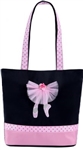 Sassi Designs OYT-01 On Your Toes small tote with net tulle skirt on ballet legs