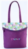 Sassi Designs POP-01 Lollipop Small tote with screen printed design and embroidered "Dance"