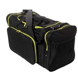 Sassi Designs SD624-Yellow 24" Square Duffel - Black with Yellow Trim