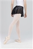 Wear Moi Adult Flocked Stretch Tulle Pull-On Skirt