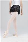 Wear Moi Adult Flocked Stretch Tulle Pull-On Skirt