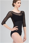 Wear Moi Adult Half Sleeve Leotard w/ V-back