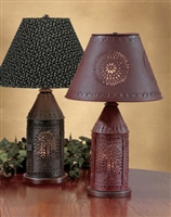 Red Willow Punched Revere Lamp