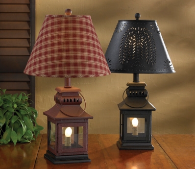 Red Iron Lantern Lamp