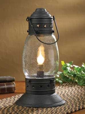 Tall Black Onion Lamp